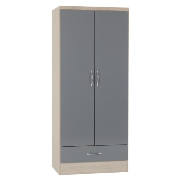 Nevada Double 1 Drawer Wardrobe, product image 20