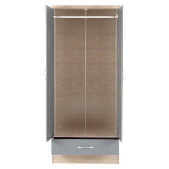 Nevada Double 1 Drawer Wardrobe, product image 21