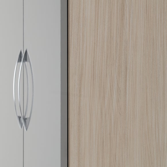 Nevada Double 1 Drawer Wardrobe, product image 25