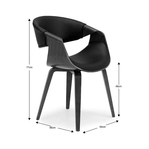 Modena Dining Chair, Faux Leather, product image 8