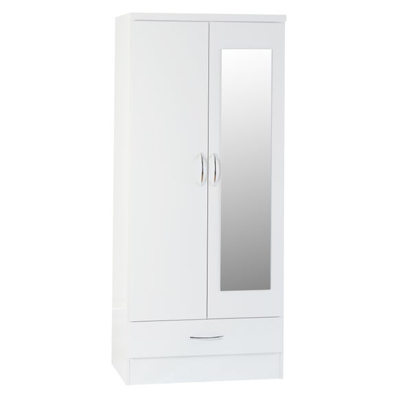 Nevada Double 1 Drawer Wardrobe, product image 11
