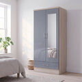 Nevada Double 1 Drawer Wardrobe, product image 1