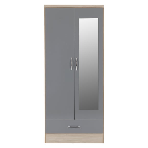 Nevada Double 1 Drawer Wardrobe, product image 4