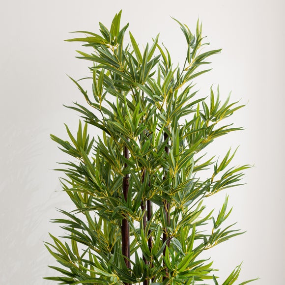 Artificial Bamboo Stem Tree in Black Plant Pot