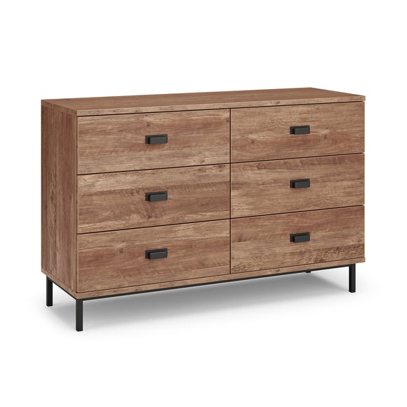 Fulton 6 Drawer Chest, Pine Effect