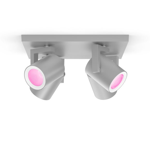 Philips HUE Argenta 4 Light Smart LED Flush Spotlight, product image 6
