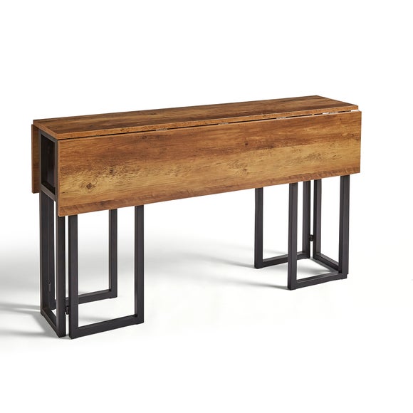 Fulton 2-4 Seater Console Dining Table, Pine Effect