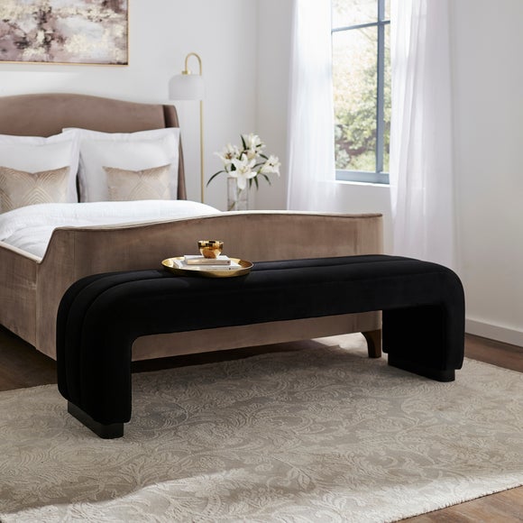 Lucilla 3 Seater Dining Bench, Velvet, product image 9