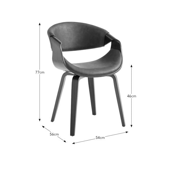 Modena Dining Chair, Faux Leather, product image 6