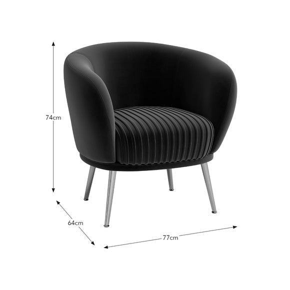 Bella Velvet Cocktail Chair, product image 26