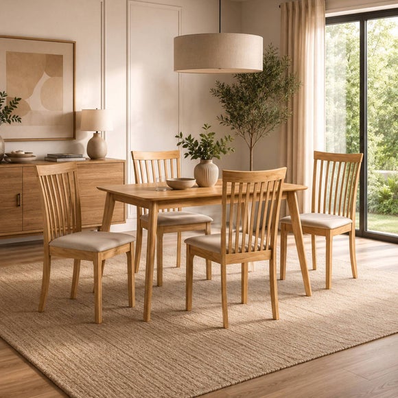 Ibsen Set Of 2 Dining Chairs, Boucle
