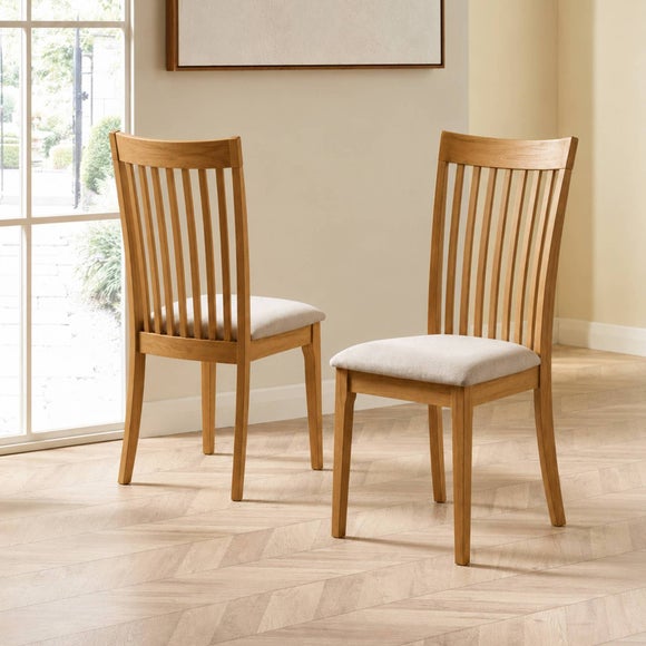 Ibsen Set Of 2 Dining Chairs, Boucle