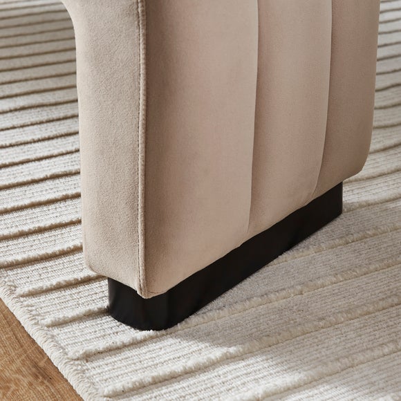 Lucilla 3 Seater Dining Bench, Velvet, product image 3