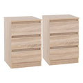 Set of 2 Walker 3 Drawer Bedside Tables, product image 1