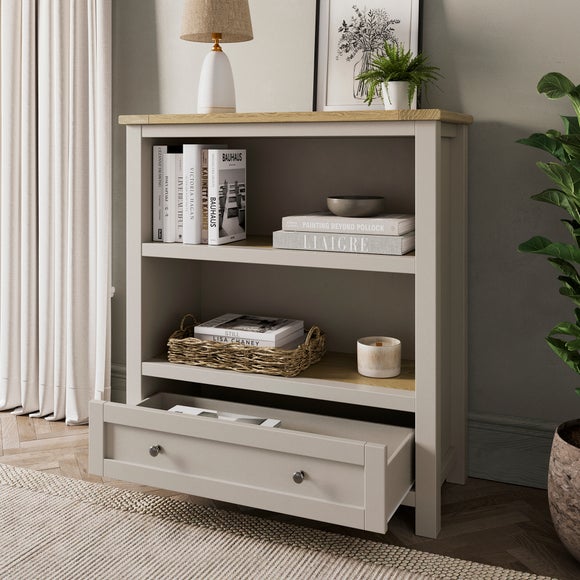 Olney Low Bookcase, Stone