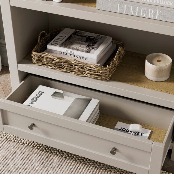 Olney Low Bookcase, Stone