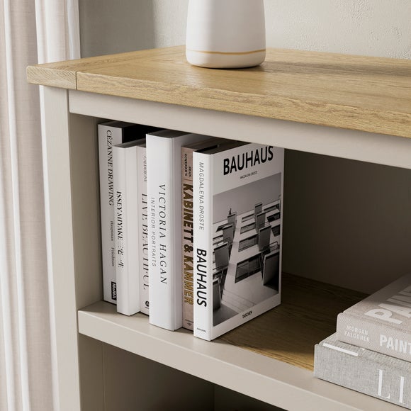 Olney Low Bookcase, Stone