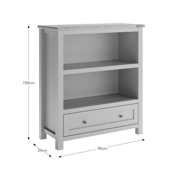 Olney Low Bookcase, Stone