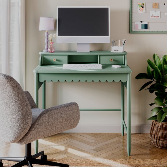 Remi Scalloped Small Step Up Desk