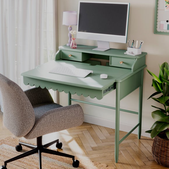 Remi Scalloped Small Step Up Desk