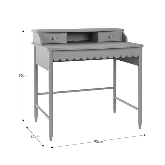 Remi Scalloped Small Step Up Desk