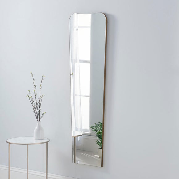 Yearn Curved Narrow Full Length Wall Mirror, product image 1
