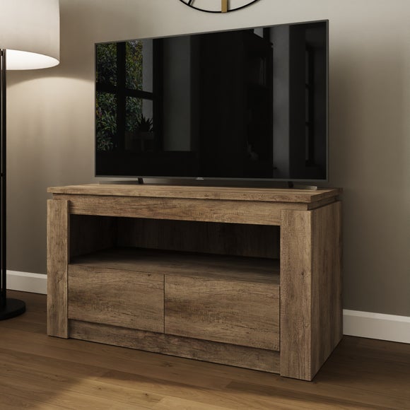 Canyon Oak 2 Drawer TV Unit for TVs up to 44"
