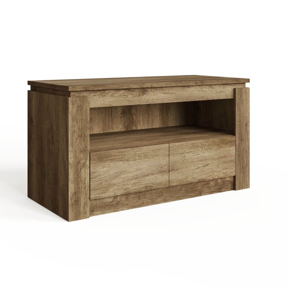 Canyon Oak 2 Drawer TV Unit for TVs up to 44"