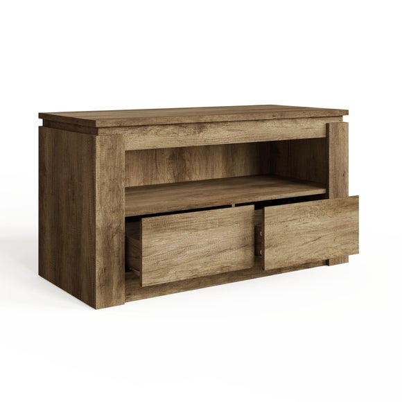 Canyon Oak 2 Drawer TV Unit for TVs up to 44"