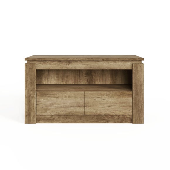 Canyon Oak 2 Drawer TV Unit for TVs up to 44"