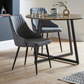 Shea Set of 2 Dining Chairs, Faux Leather, product image 1