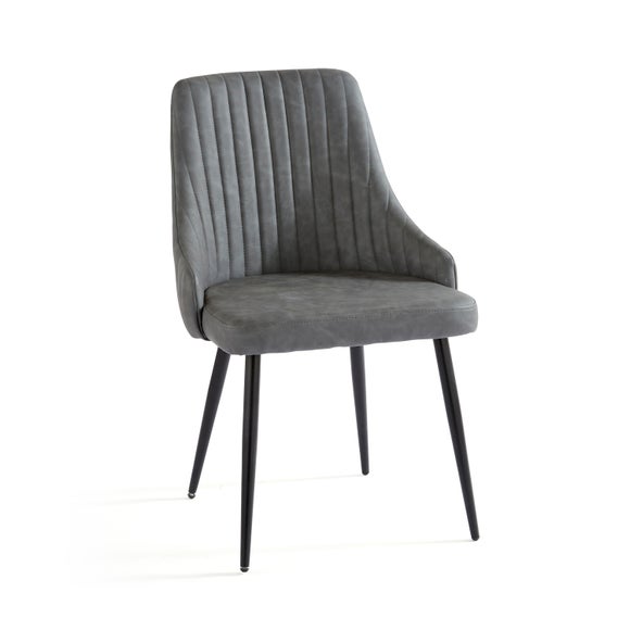 Shea Set of 2 Dining Chairs, Faux Leather, product image 4