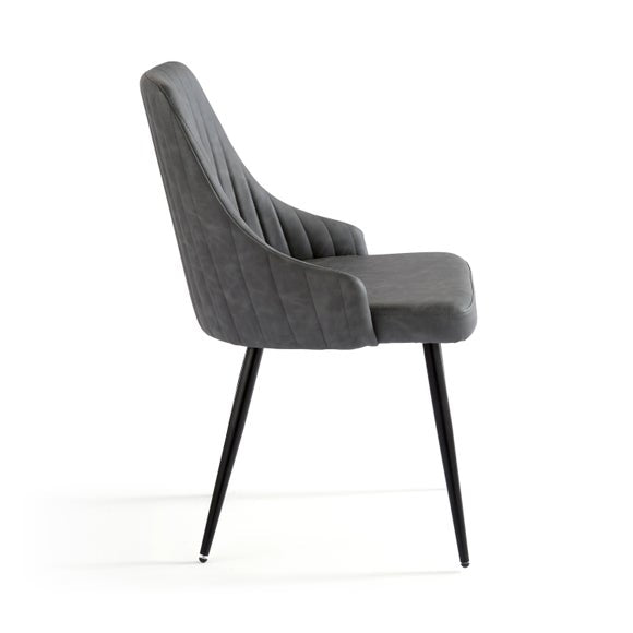 Shea Set of 2 Dining Chairs, Faux Leather, product image 5