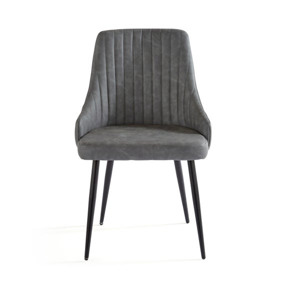 Shea Set of 2 Dining Chairs, Faux Leather, product image 6