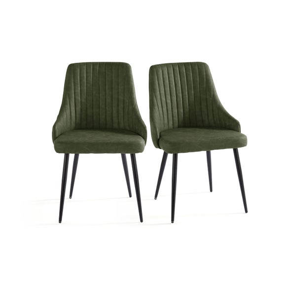 Shea Set of 2 Dining Chairs, Faux Leather, product image 21