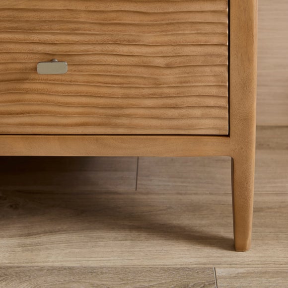 Edited Life Olsson Hand Carved 1 Drawer Bedside Table