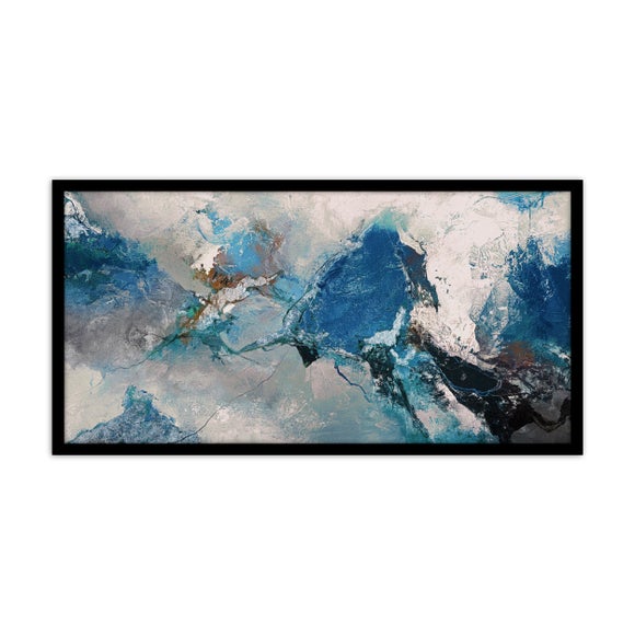 Hurricane Blue Framed Print