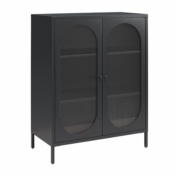 Luna Small Fluted Sideboard, Glass, product image 4