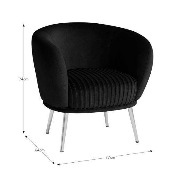 Bella Velvet Cocktail Chair, product image 33
