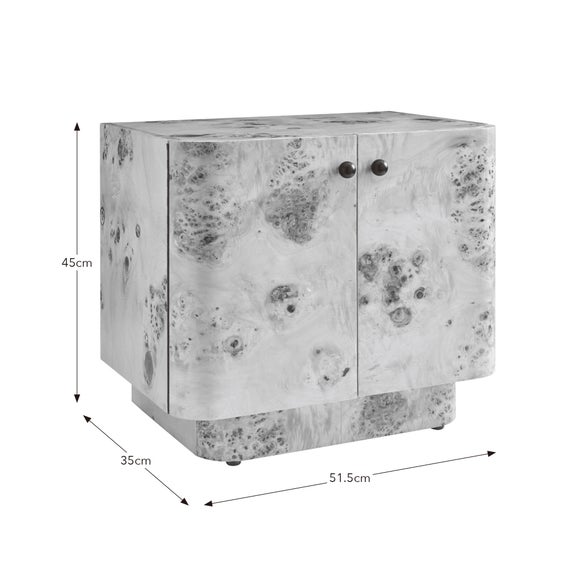 Seana 2 Door Bedside Table