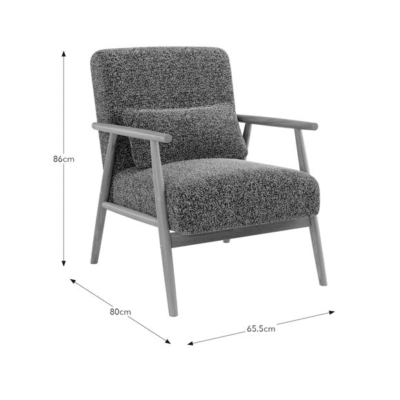 Alpine Speckled Boucle Spindle Chair, product image 9