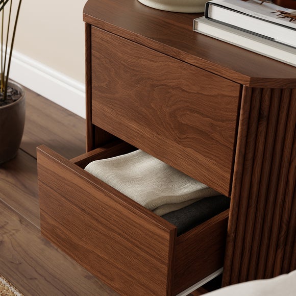 Mateo 2 Drawer Bedside Table, product image 3