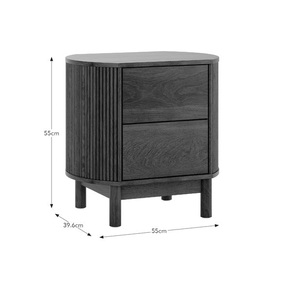 Mateo 2 Drawer Bedside Table, product image 7