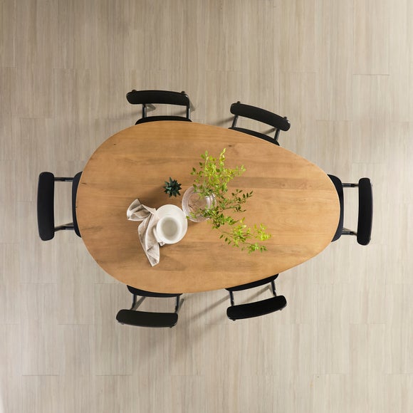 Grayson Organic Shaped 6 Seater Dining Table