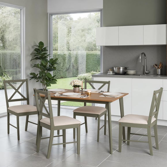 Balfour 4-6 Seater Dining Table with 4 Dining Chairs