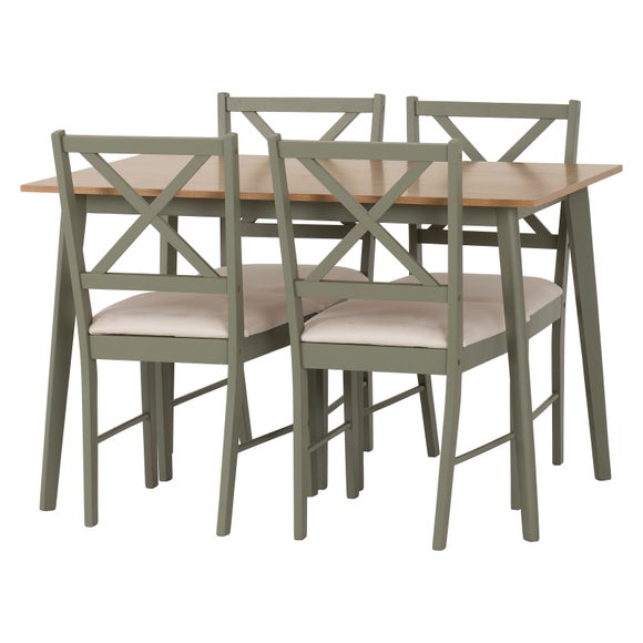 Balfour 4-6 Seater Dining Table with 4 Dining Chairs