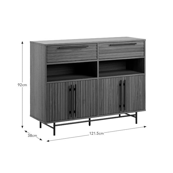 Bryant Hallway Console Table with Shoe Storage, Mango Wood Effect, product image 8