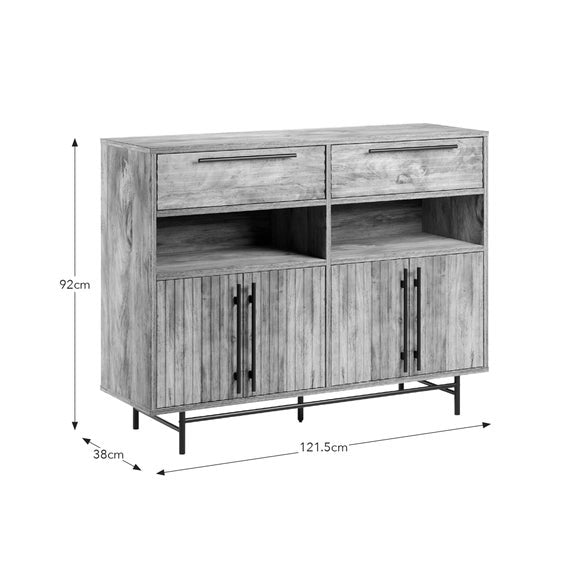 Bryant Hallway Console Table with Shoe Storage, Mango Wood Effect, product image 16
