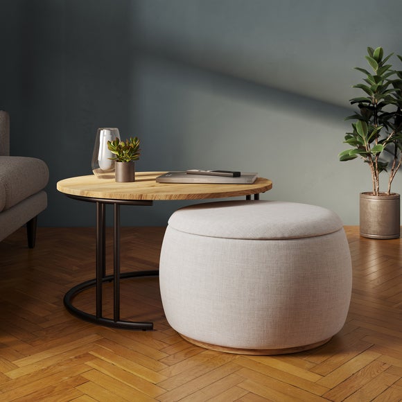 Bryant Upholstered Pouffe Coffee Table Nest, product image 1