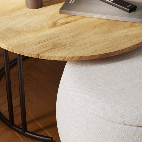 Bryant Upholstered Pouffe Coffee Table Nest, product image 3
